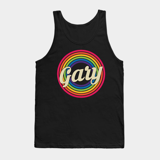 Gary - Retro Rainbow Style Tank Top by MaydenArt